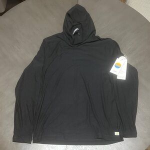 Vuori Strato Tech Hoodie Black Heather Medium